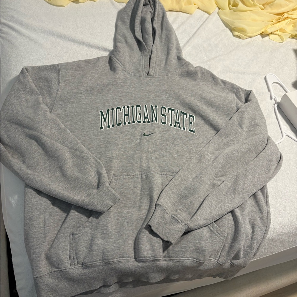 Nike Gray Michigan State Men's Hoodie vintage